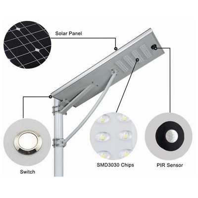 Integrated Solar LED Street Light 30W - 200W For Outdoor Lighting