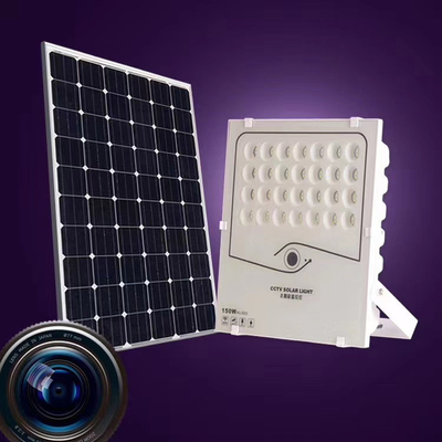 100W 200W 300W 400W Camera 1080P Outdoor Garden Wall Mounted Monitor LED Solar Flood Light With Cctv Camera