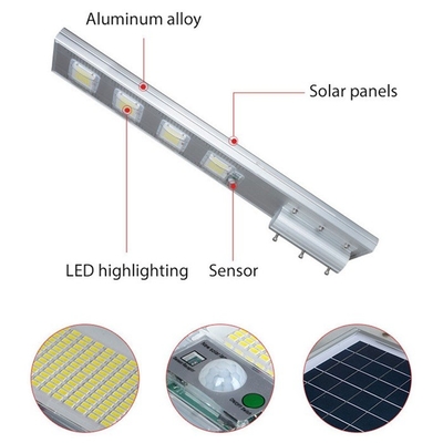 Aluminum Alloy Shell Integrated Solar Street Light SMD5730 IP65 6500K 50W 100W 150W