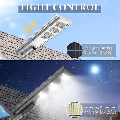 Aluminum Alloy Shell Integrated Solar Street Light SMD5730 IP65 6500K 50W 100W 150W