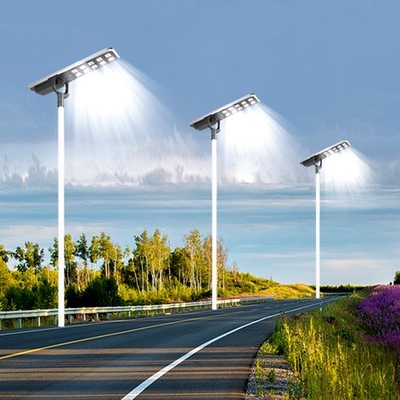 Monocrystalline Silicon Solar Panel Integrated Solar Street Light 80 - 200W IP65 Three Functions