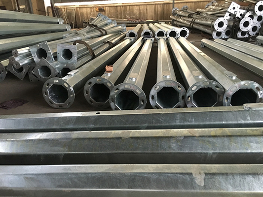 Hot Dipped Galvanized 9m 10m LED Street Light Pole