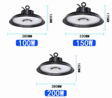 Luminous Flux 140-150lm/W Industrial LED High Bay Lighting IP65 / IP66